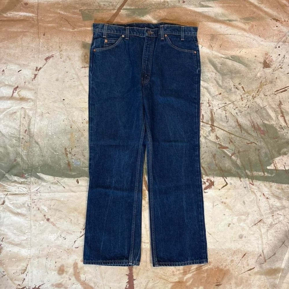 Vintage 90s Dark Wash Levi's 517 Jeans Measure 38x29 Made in the USA